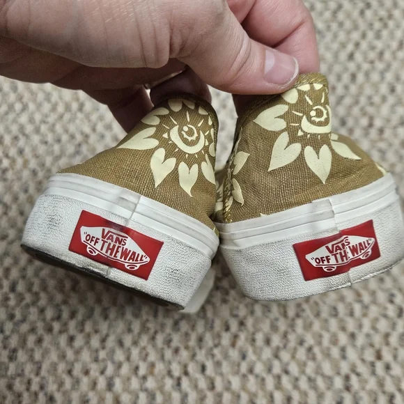 Vans Slip On VR3 SF Floral Multi 9 Mens/10.5 Womens - Mustard Gold - Picture 6 of 6